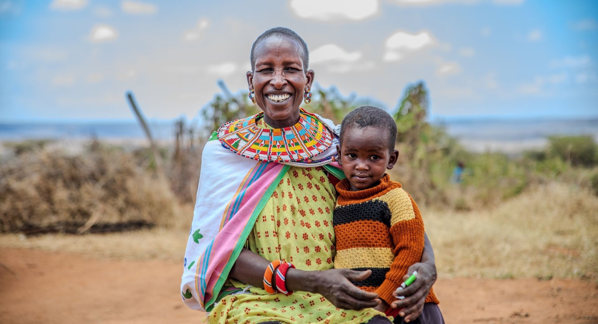 A mother and child in Kenya