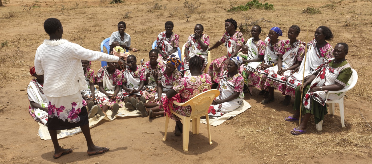 Rosina leads the mother-to-mother support group in her community, which has been hit by prolonged, severe drought in recent years.