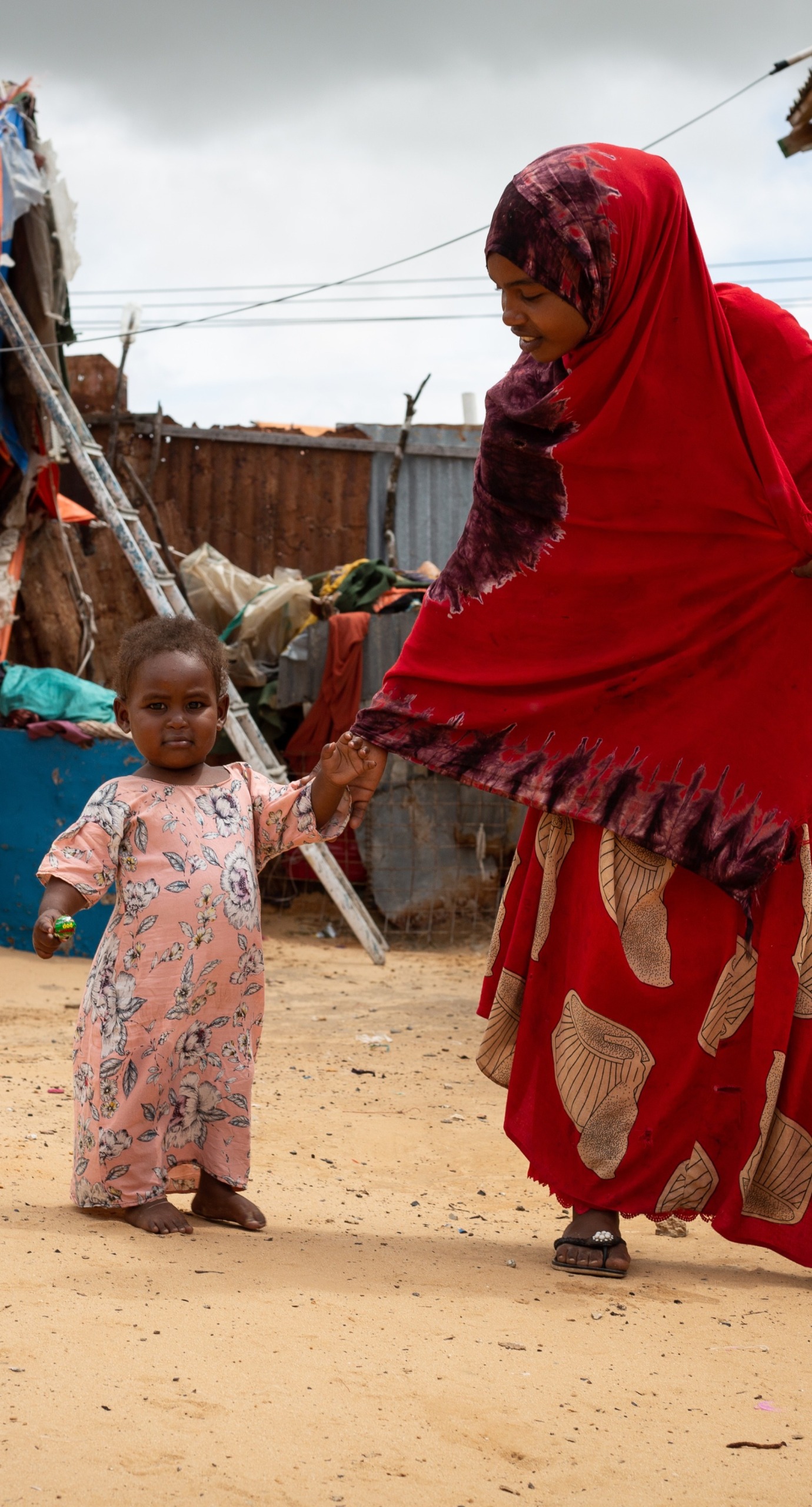 Five months after she was treated for severe acute malnutrition - the deadliest form of hunger - Halima is walking and playing as any healthy two-year-old does.