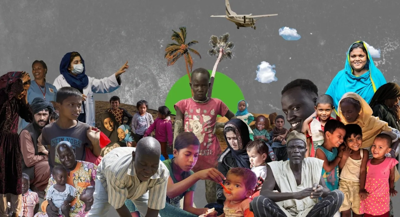 A collage of people across the globe